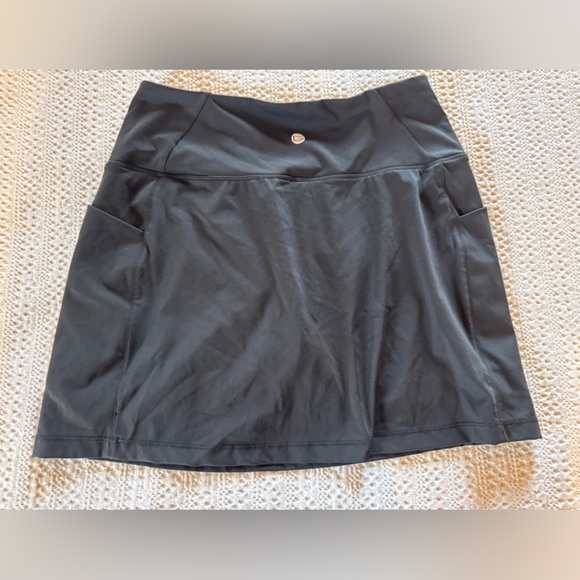 G Gradual Women's Black Athletic Skort with pockets tennis skirt golf skirt - Picture 3 of 5